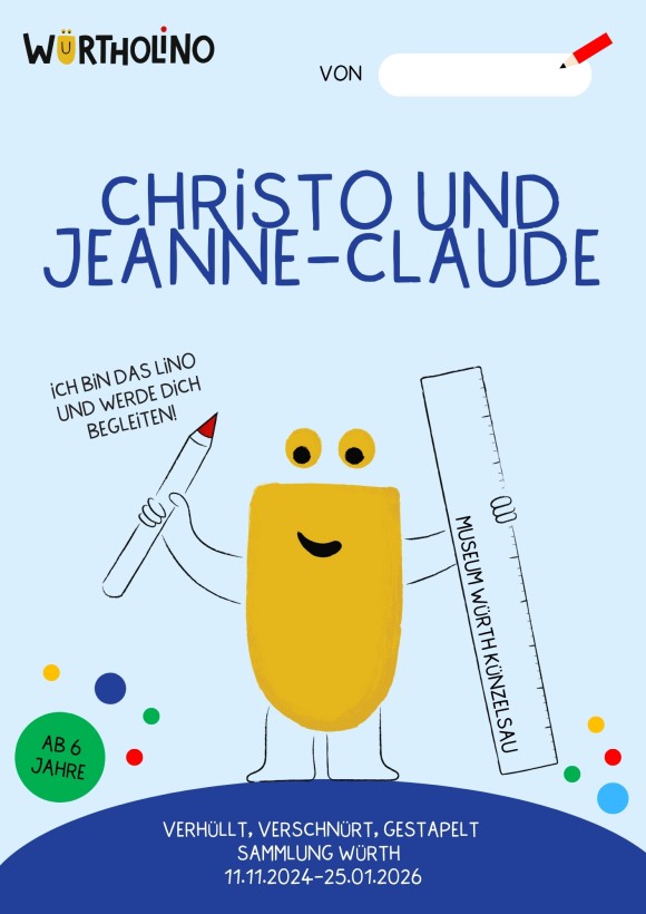 Würtholino-Heft zur Ausstellung Verhüllt, verschnürt, gestapelt - Christo und Jeanne-Claude. Sammlung Würth. Foto: Archiv Museum Würth