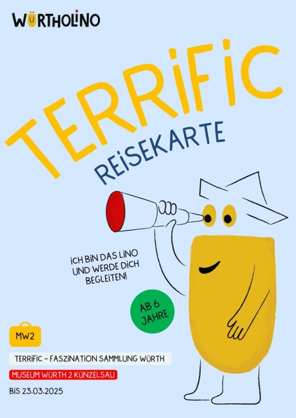 Würtholino-Heft zur Ausstellung TERRIFIC - Faszination Sammlung Würth. Foto: Archiv Museum Würth